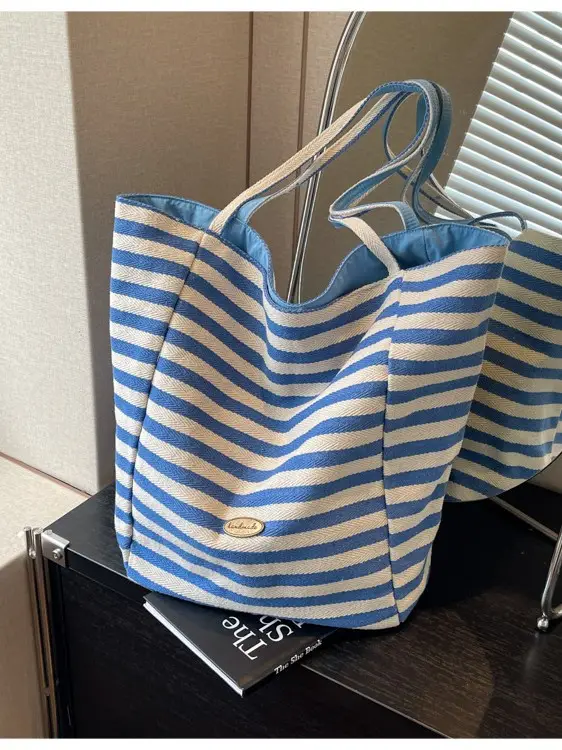 Striped Crossbody Bag for Women Large Capacity - Image 9