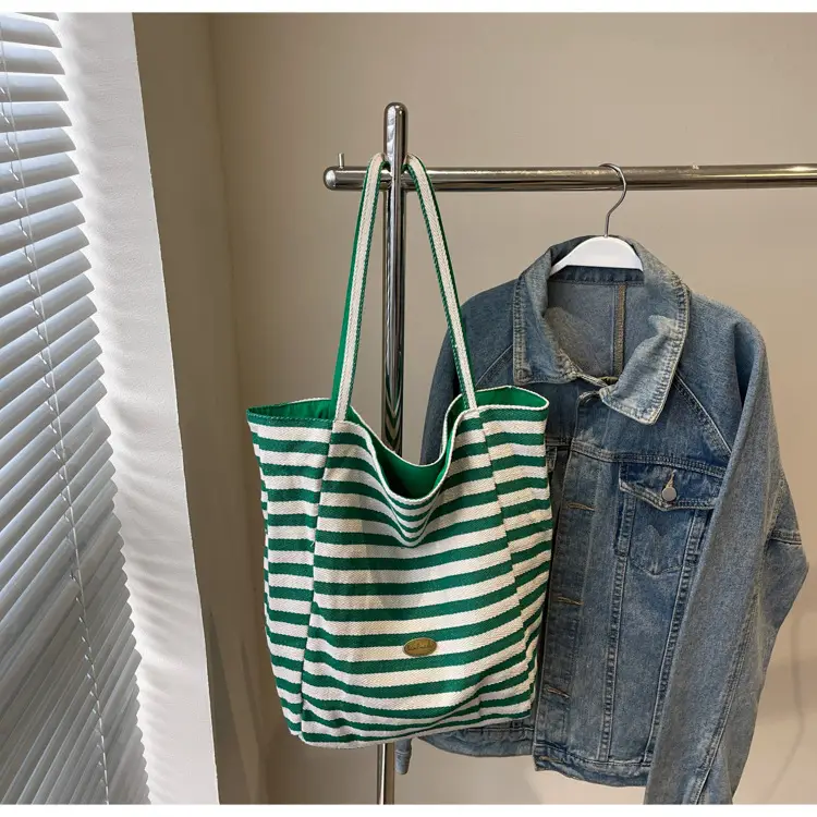 Striped Crossbody Bag for Women Large Capacity - Image 4