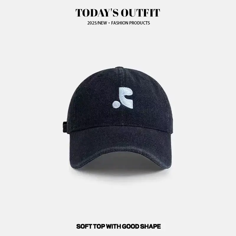 Women Wash Denim Baseball Cap Light Blue Face-Slimming - Image 3