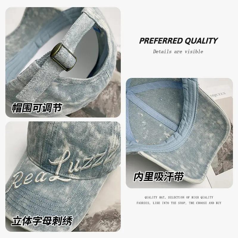 Men's Distressed Black "Real Lover" Cap - Image 9