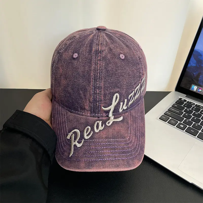 Men's Distressed Black "Real Lover" Cap - Image 5