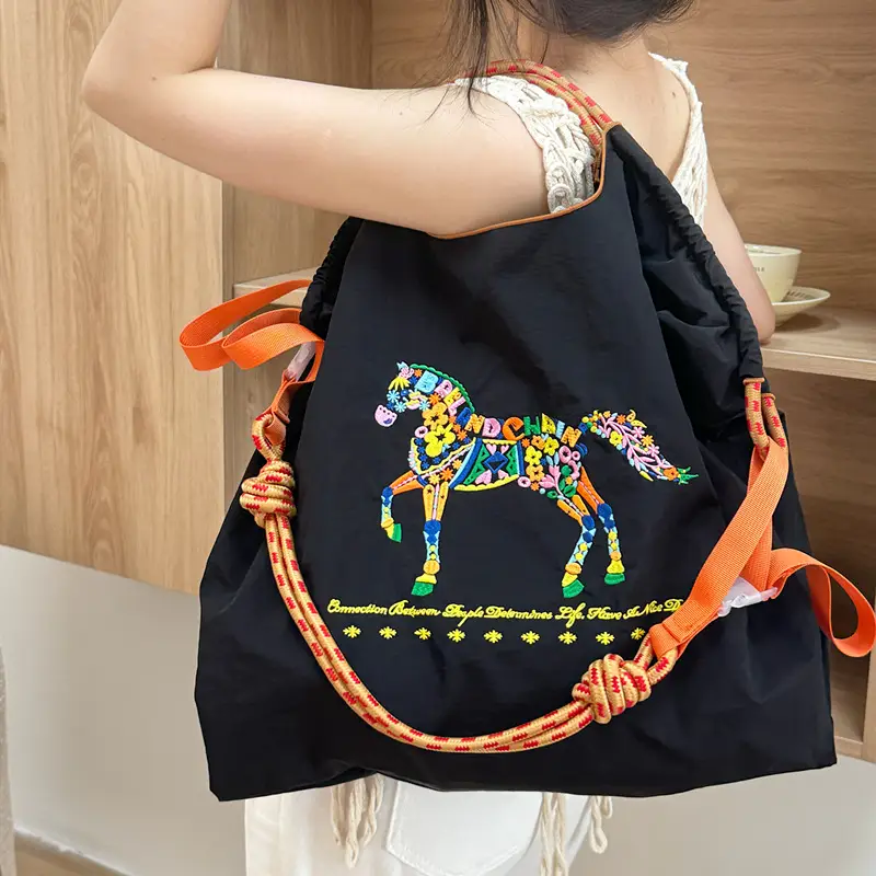 Pink Embroidered Shoulder Bag for Women luggage and leather goods - Image 136