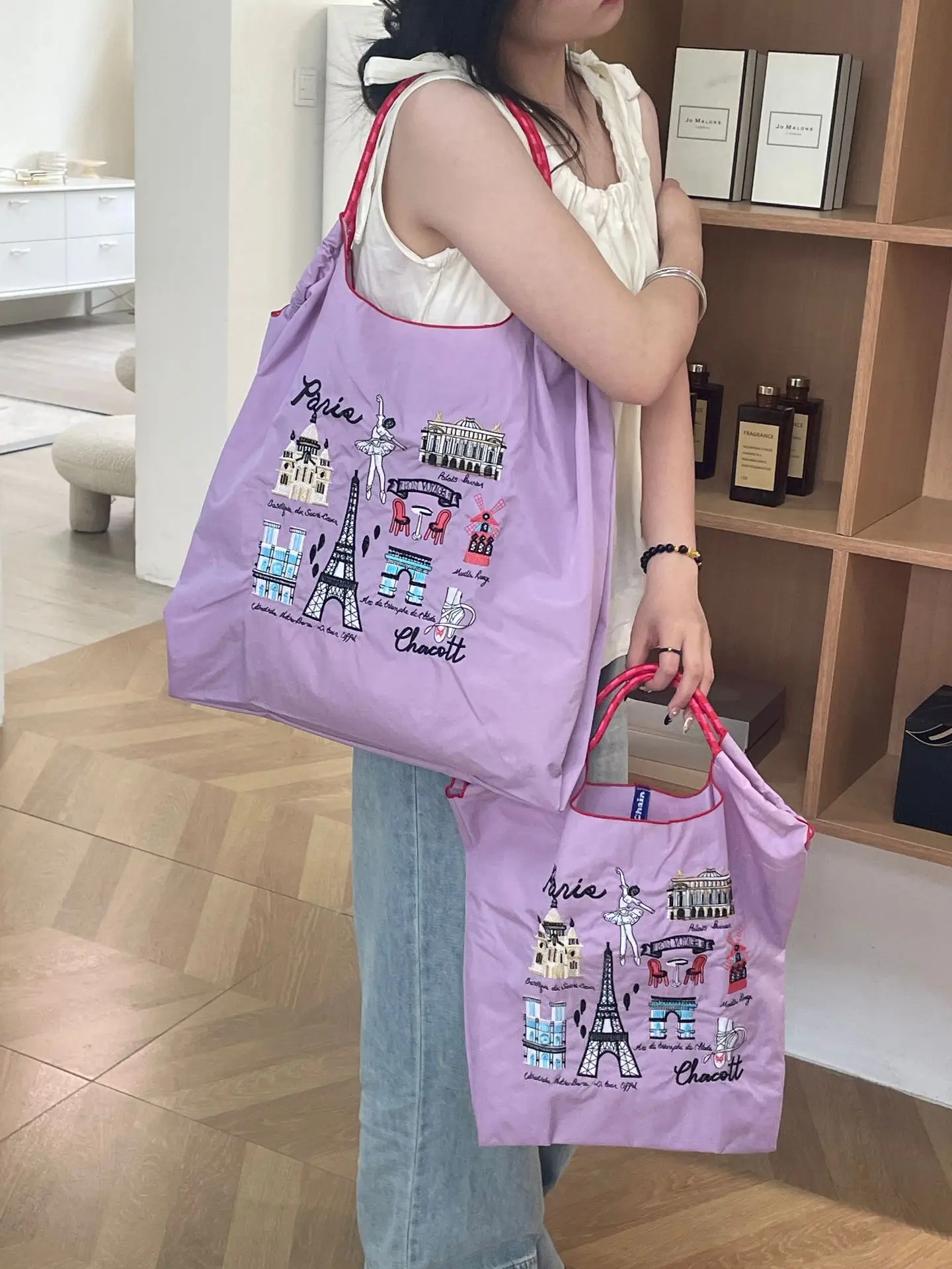 Pink Embroidered Shoulder Bag for Women luggage and leather goods - Image 139