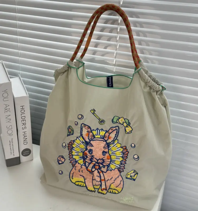Pink Embroidered Shoulder Bag for Women luggage and leather goods - Image 141