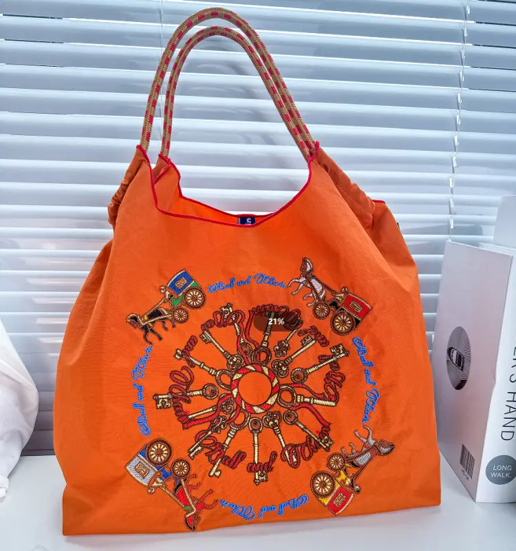 Pink Embroidered Shoulder Bag for Women luggage and leather goods - Image 142
