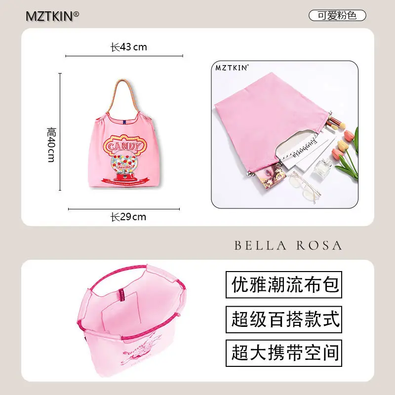 Pink Embroidered Shoulder Bag for Women luggage and leather goods - Image 17