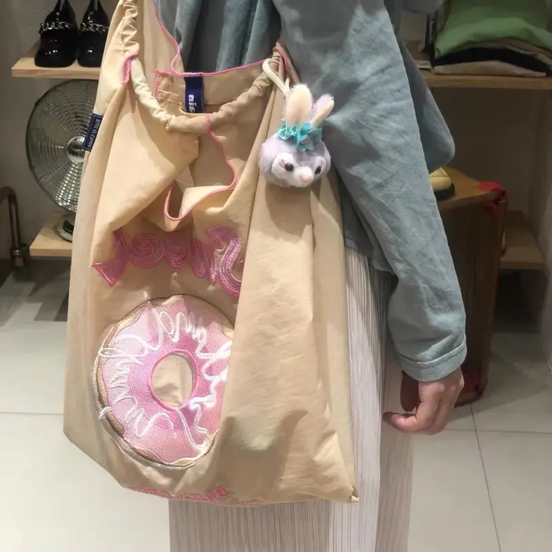 Pink Embroidered Shoulder Bag for Women luggage and leather goods - Image 20