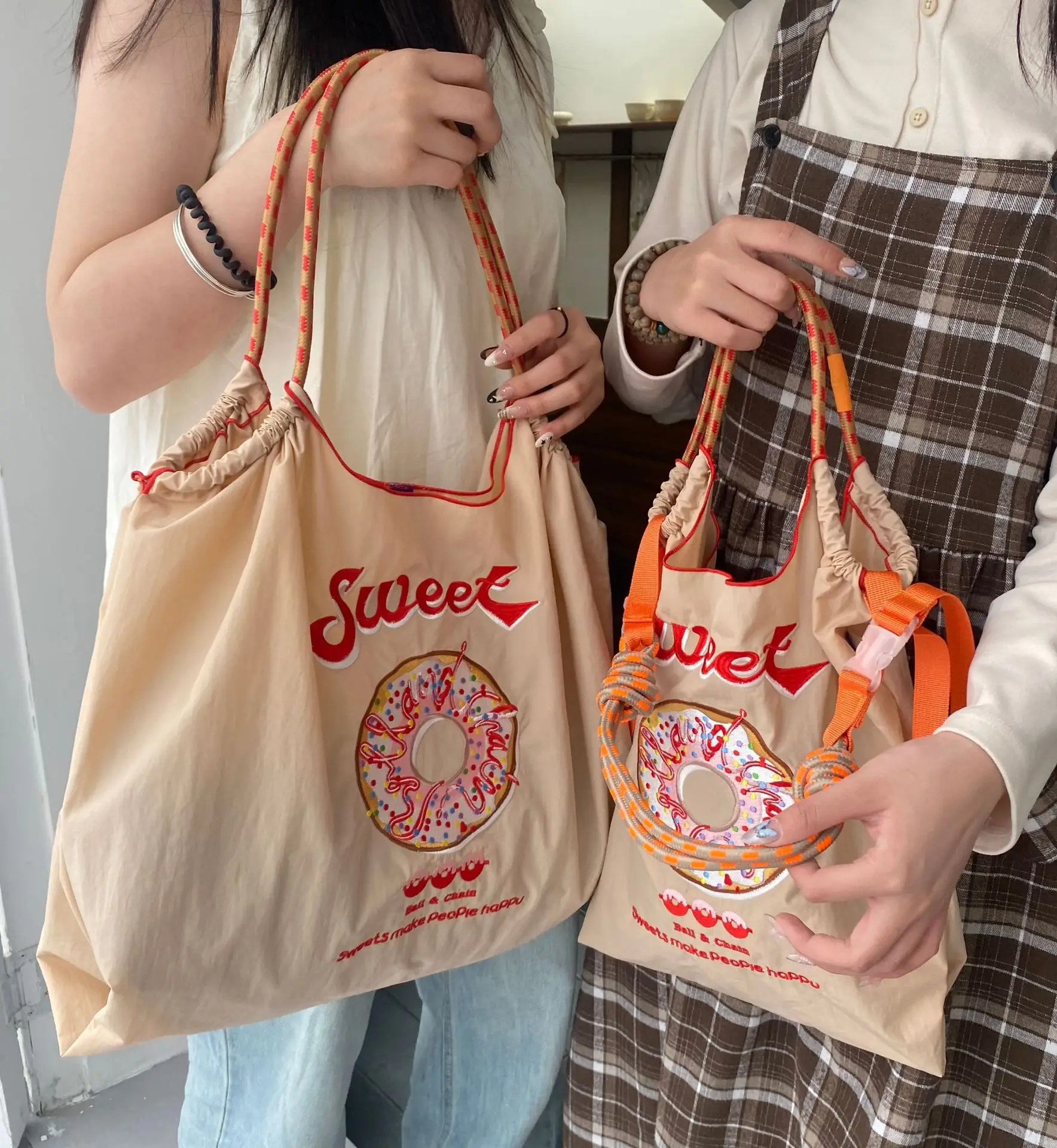 Pink Embroidered Shoulder Bag for Women luggage and leather goods - Image 21