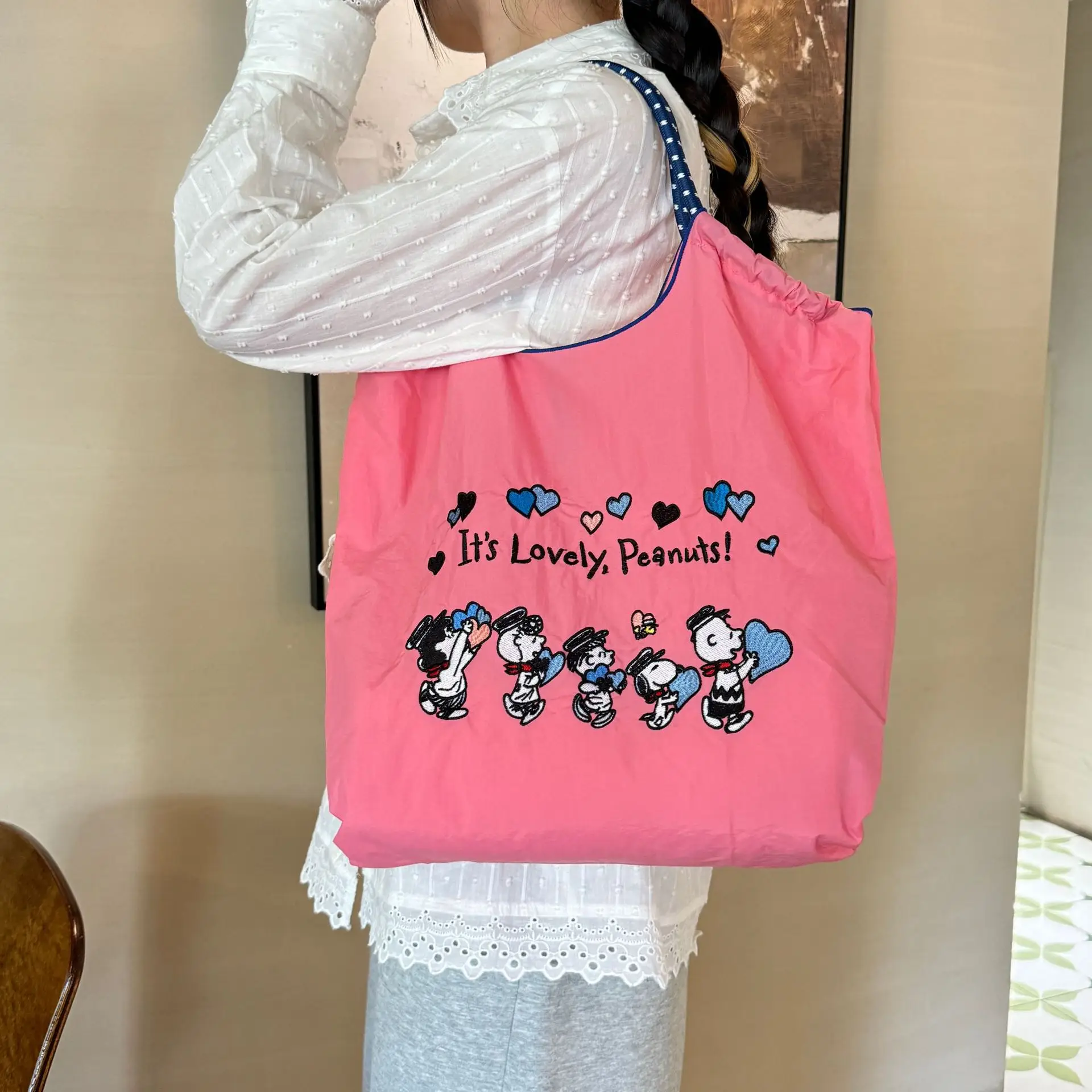Pink Embroidered Shoulder Bag for Women luggage and leather goods - Image 202