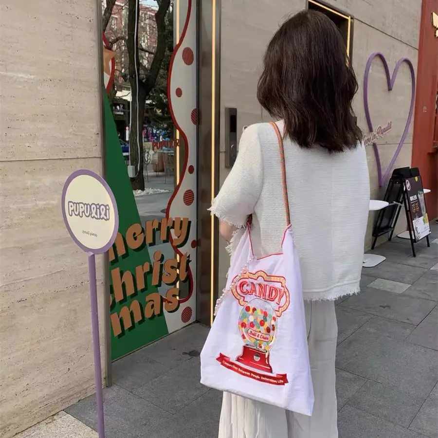 Pink Embroidered Shoulder Bag for Women luggage and leather goods - Image 35