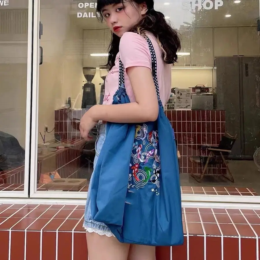 Pink Embroidered Shoulder Bag for Women luggage and leather goods - Image 38