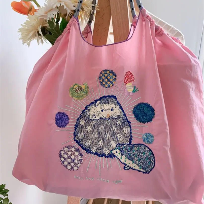 Pink Embroidered Shoulder Bag for Women luggage and leather goods - Image 69