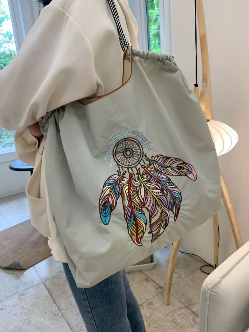 Pink Embroidered Shoulder Bag for Women luggage and leather goods - Image 93