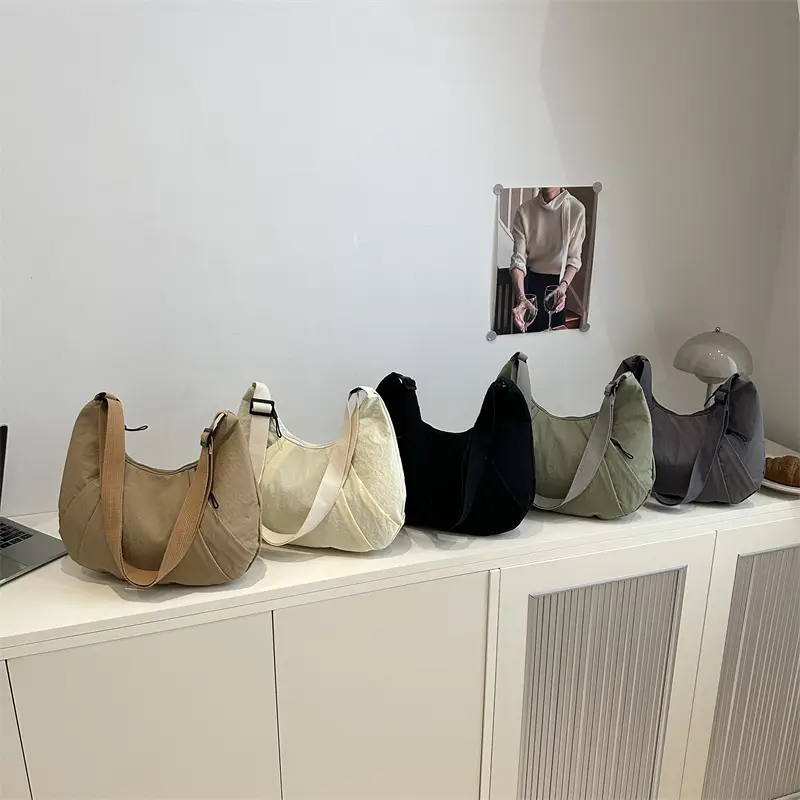 Trendy Nylon Underarm Bag 2025 Spring Summer Casual Shoulder Crossbody - Image 9