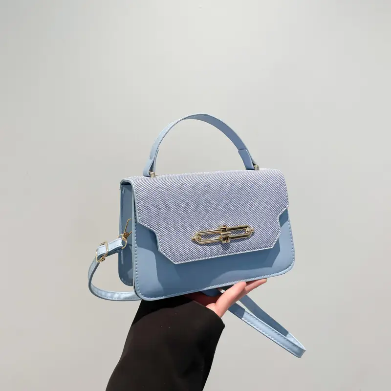Light Blue Satchel Crossbody Bag for Women