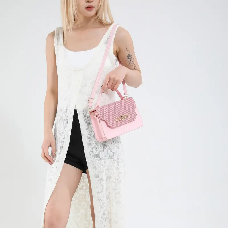 Light Blue Satchel Crossbody Bag for Women