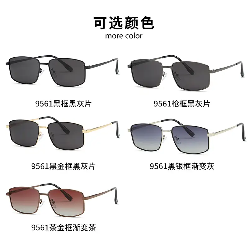 Men Polarized Anti-UV Sunglasses Black - Image 9