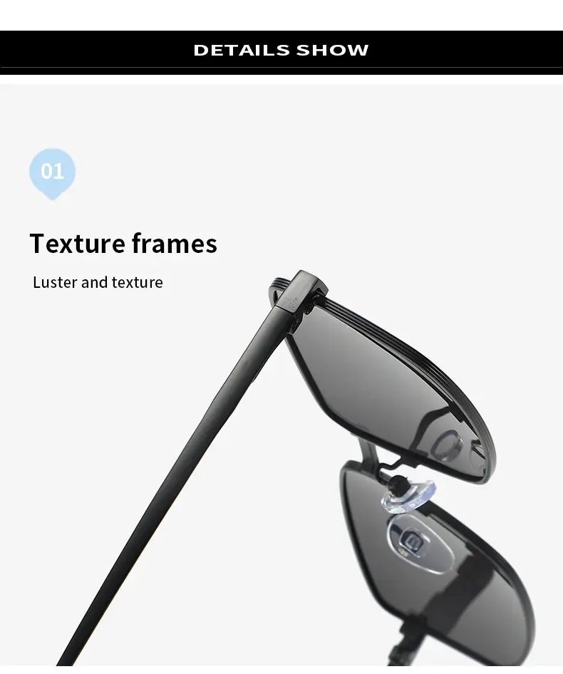 Men Polarized Anti-UV Sunglasses Black — feature 11
