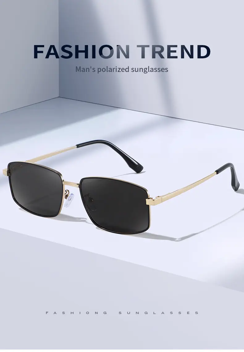 Men Polarized Anti-UV Sunglasses Black — feature 5