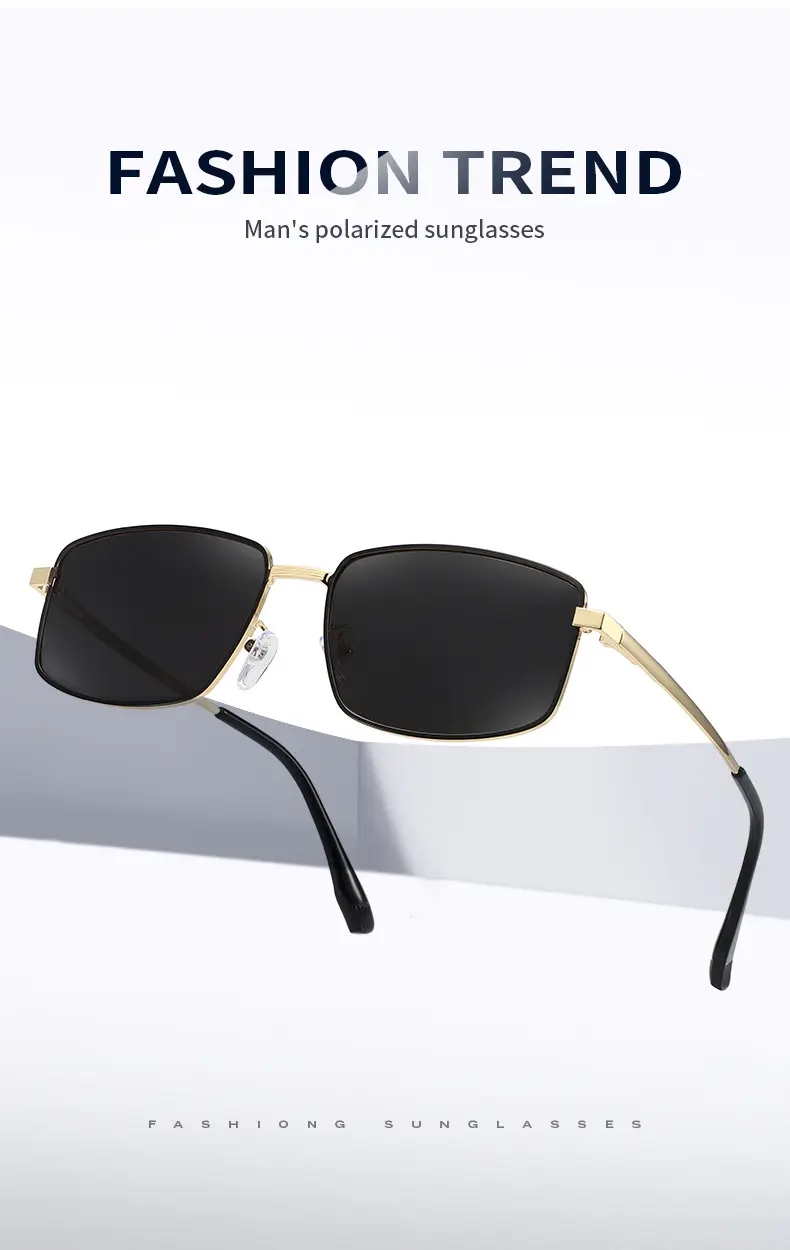 Men Polarized Anti-UV Sunglasses Black — feature 6