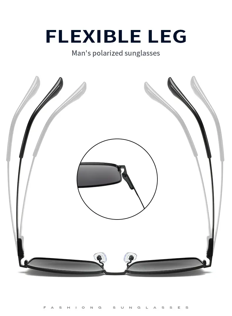 Men Polarized Anti-UV Sunglasses Black — feature 8