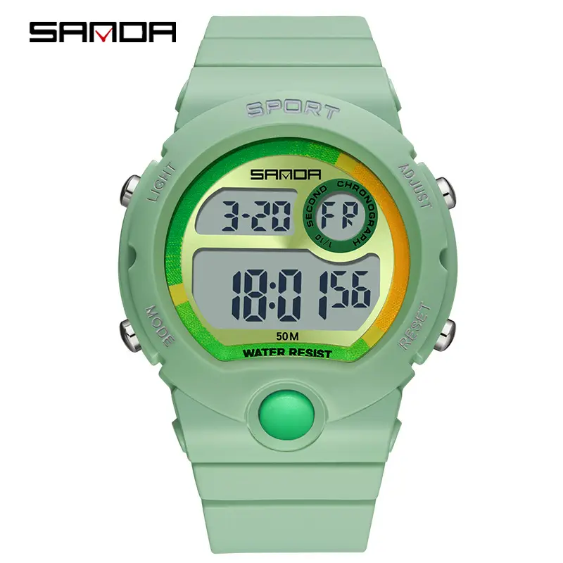 Sanda Cool Black Digital Sports Watch for Men Women - Image 10