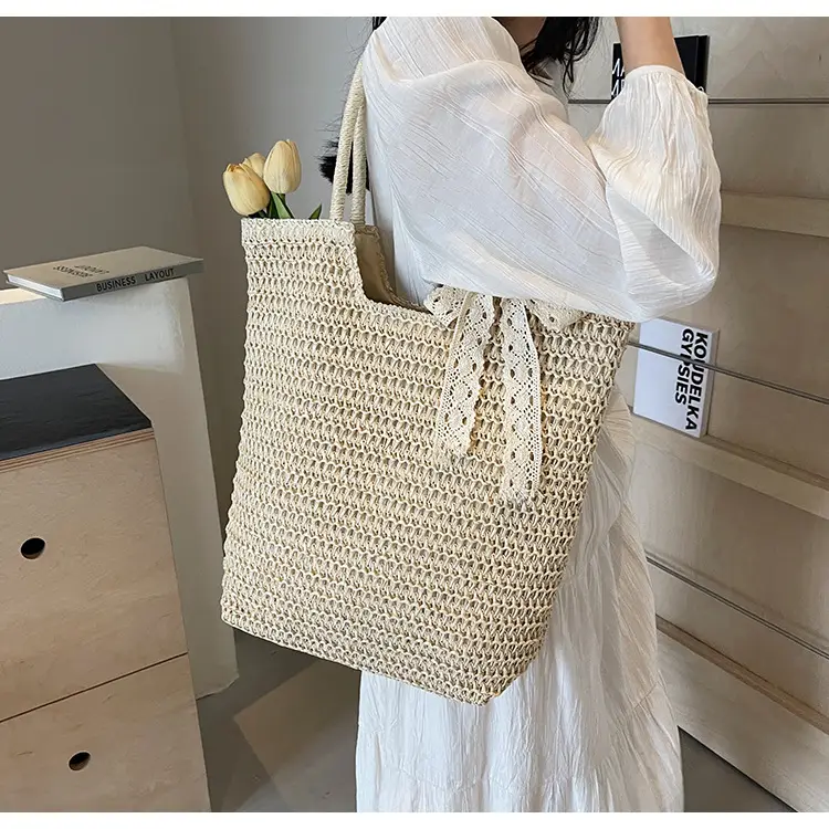 Women's Woven Shoulder Bag Brown New Spring 2025 — feature 19