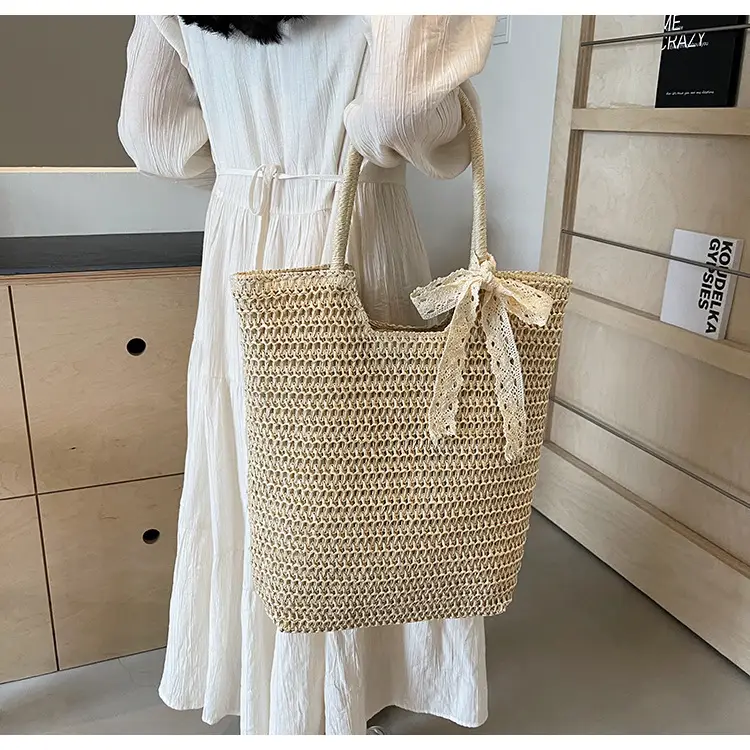 Women's Woven Shoulder Bag Brown New Spring 2025 — feature 21