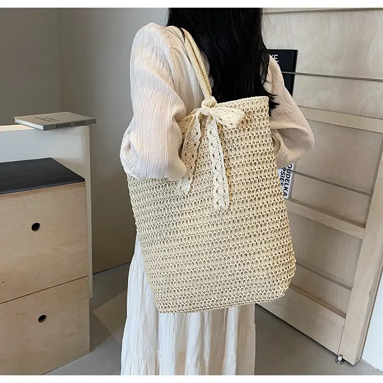 Women's Woven Shoulder Bag Brown New Spring 2025 — feature 23