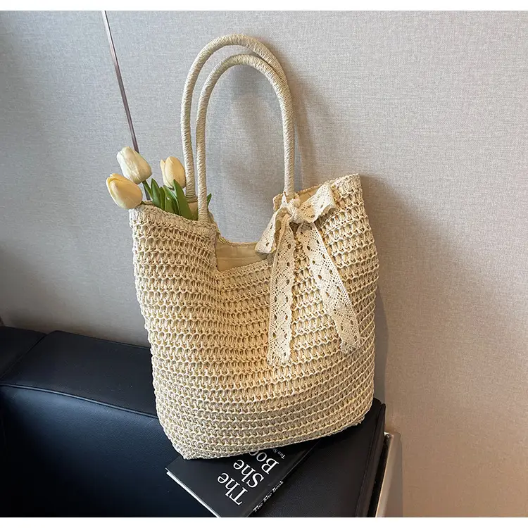 Women's Woven Shoulder Bag Brown New Spring 2025 — feature 26