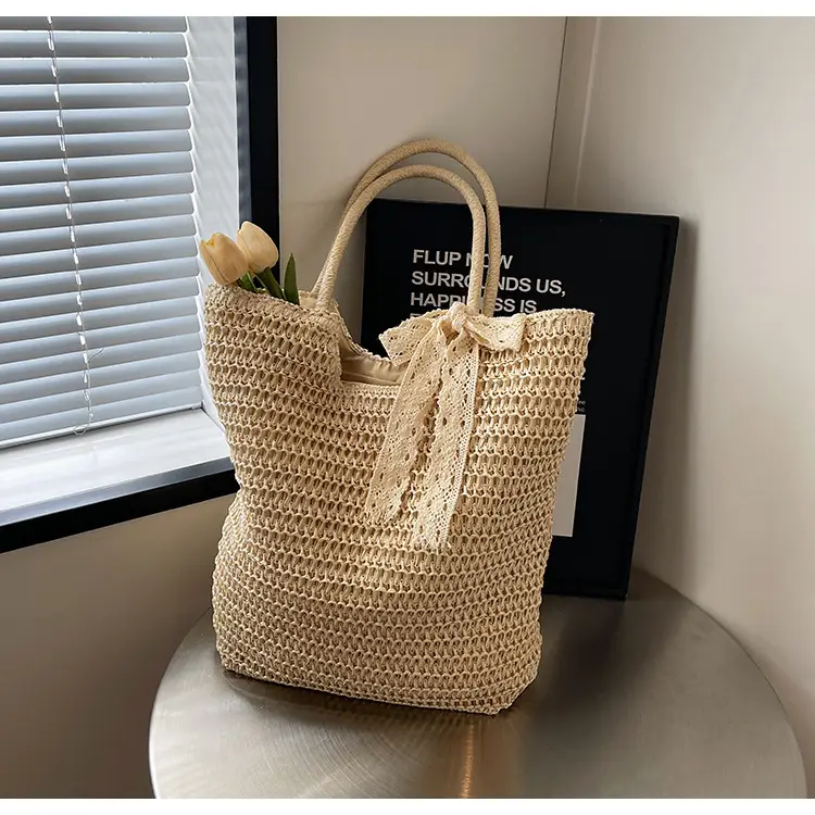 Women's Woven Shoulder Bag Brown New Spring 2025 — feature 32