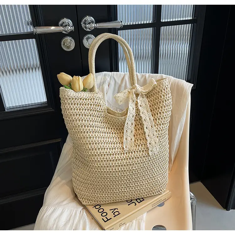 Women's Woven Shoulder Bag Brown New Spring 2025 — feature 34