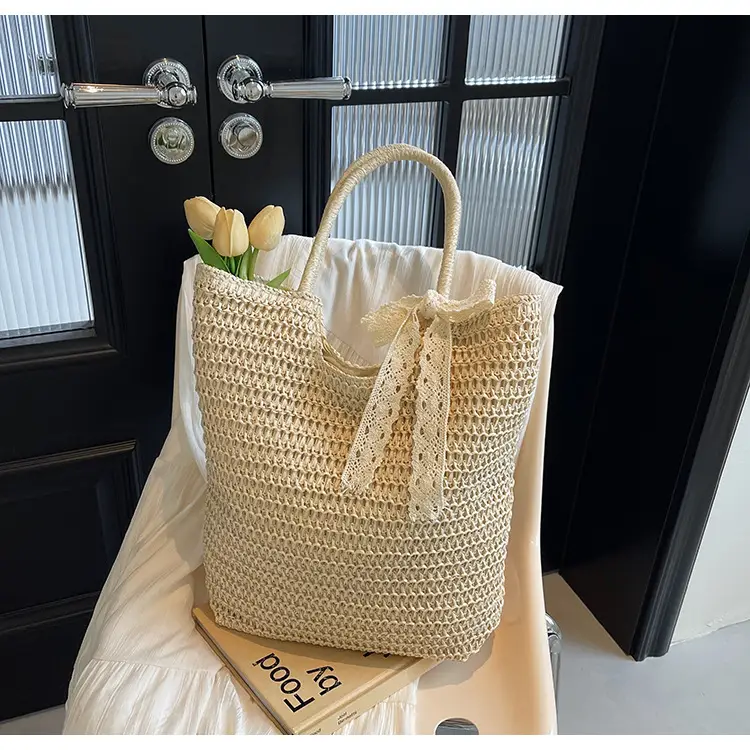 Women's Woven Shoulder Bag Brown New Spring 2025 — feature 35
