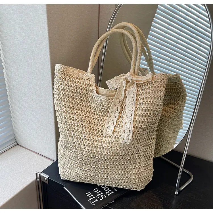 Women's Woven Shoulder Bag Brown New Spring 2025 — feature 36