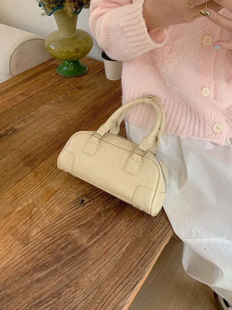 Women's Boston Bag Beige Crossbody Shoulder Crossbody — feature 10
