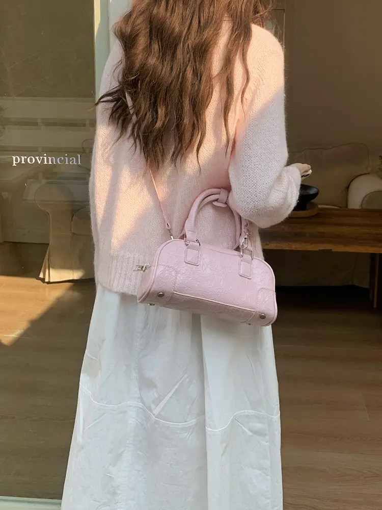Women's Boston Bag Beige Crossbody Shoulder Crossbody — feature 12