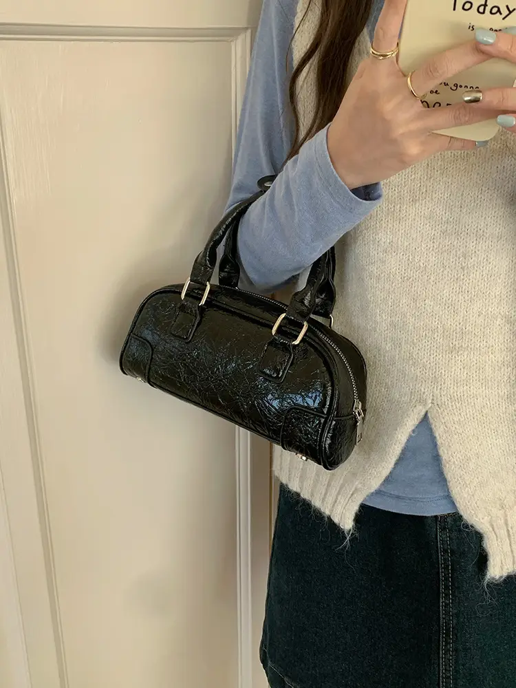 Women's Boston Bag Beige Crossbody Shoulder Crossbody — feature 22