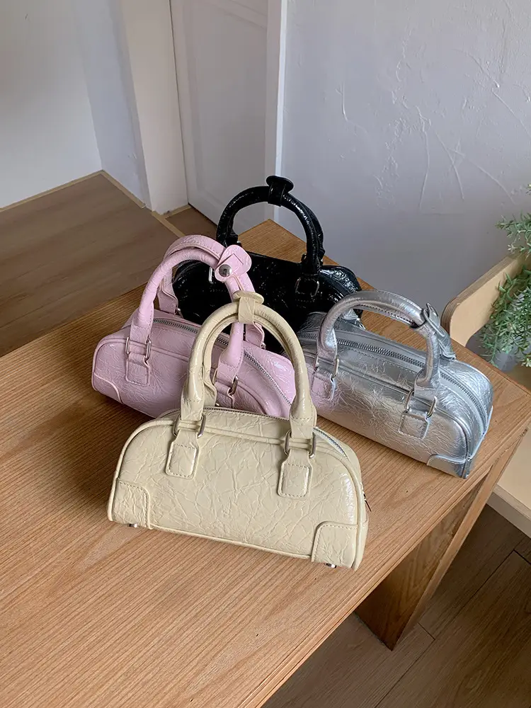 Women's Boston Bag Beige Crossbody Shoulder Crossbody — feature 3