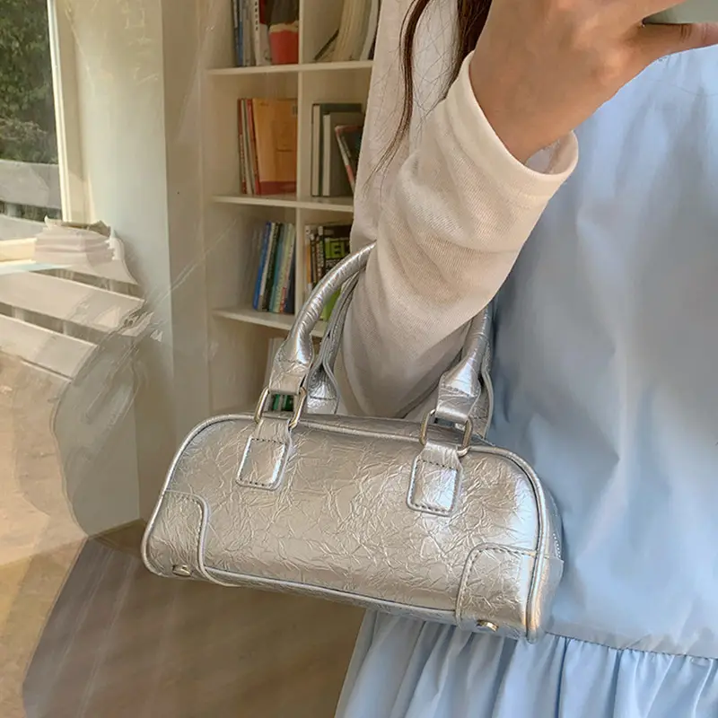 Women's Boston Bag Beige Crossbody Shoulder Crossbody - Image 3