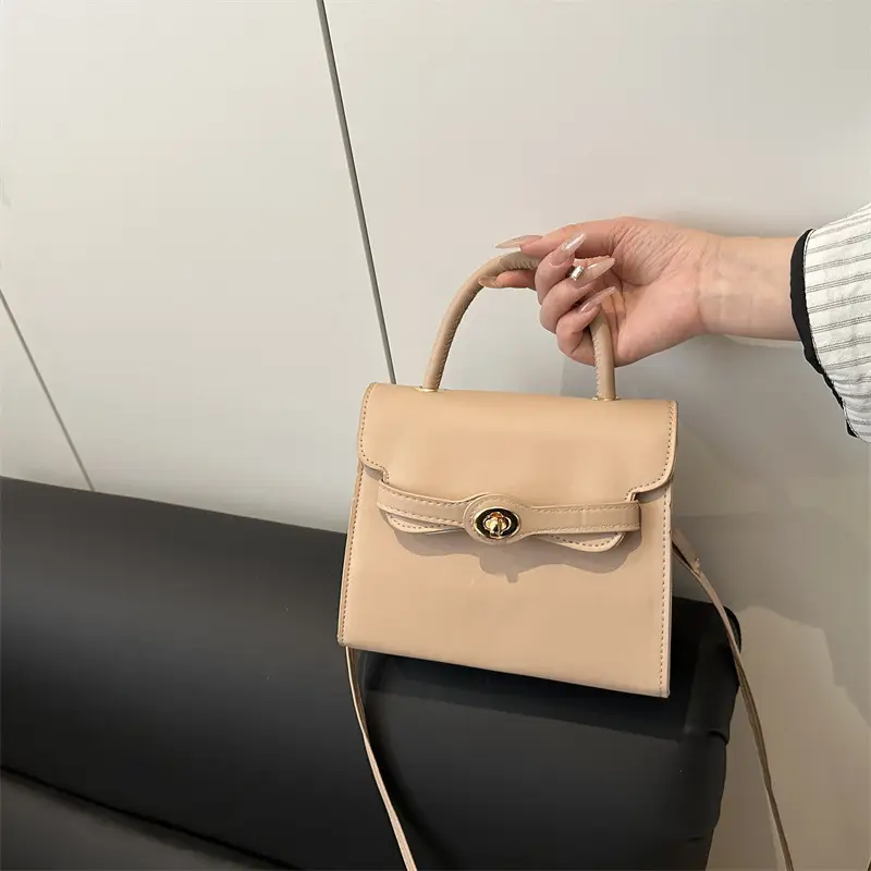 White Korean Style Square Handbag 2025 Spring - Image 7