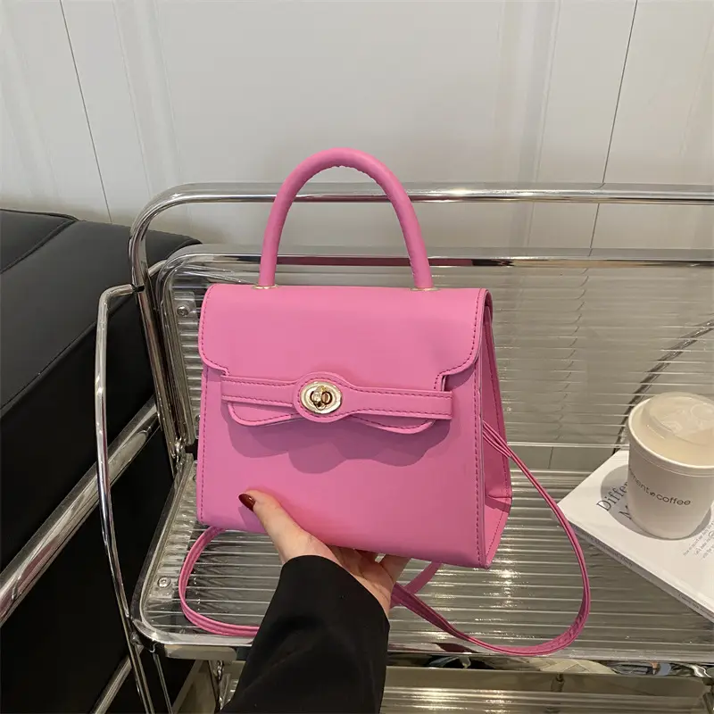 White Korean Style Square Handbag 2025 Spring - Image 8