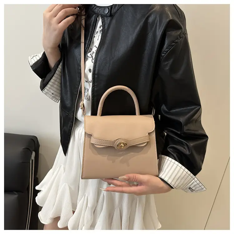 White Korean Style Square Handbag 2025 Spring — feature 11
