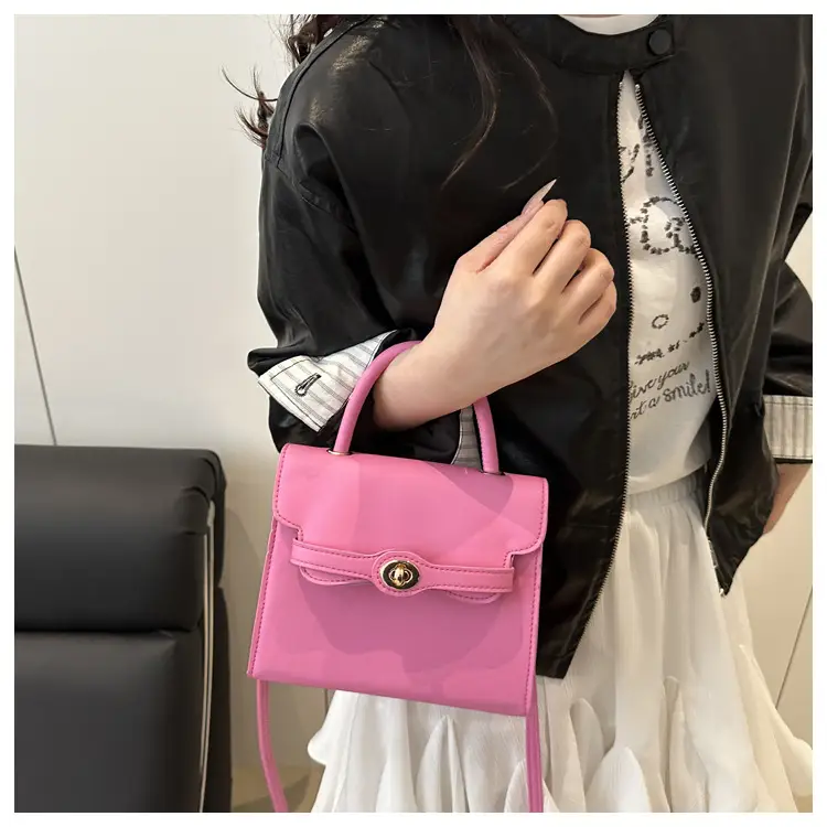 White Korean Style Square Handbag 2025 Spring — feature 14