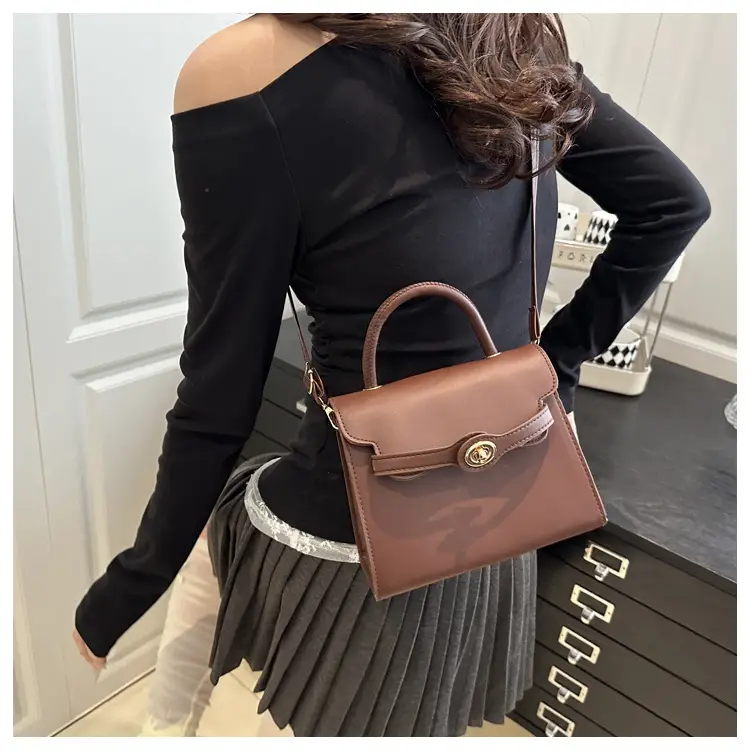 White Korean Style Square Handbag 2025 Spring — feature 17