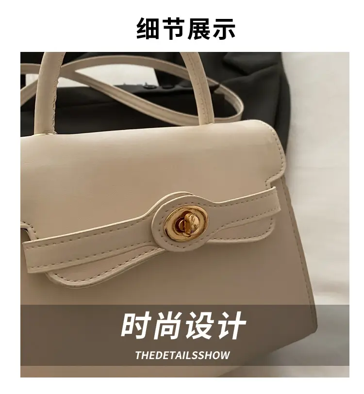 White Korean Style Square Handbag 2025 Spring — feature 2