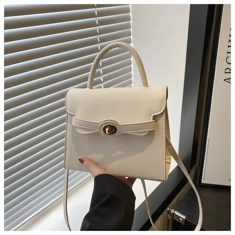 White Korean Style Square Handbag 2025 Spring — feature 23