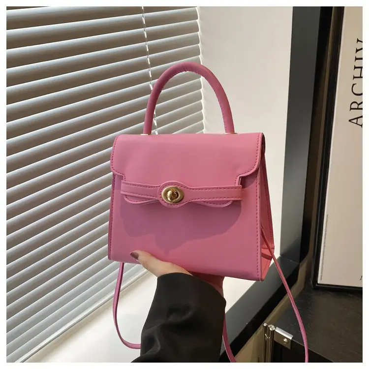 White Korean Style Square Handbag 2025 Spring — feature 26