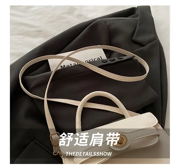 White Korean Style Square Handbag 2025 Spring — feature 3