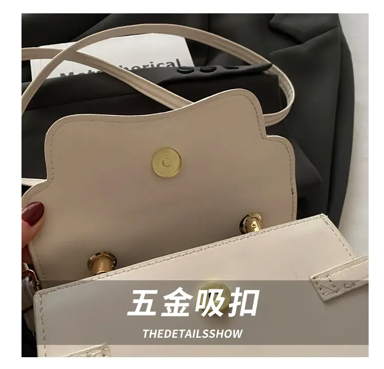 White Korean Style Square Handbag 2025 Spring — feature 4