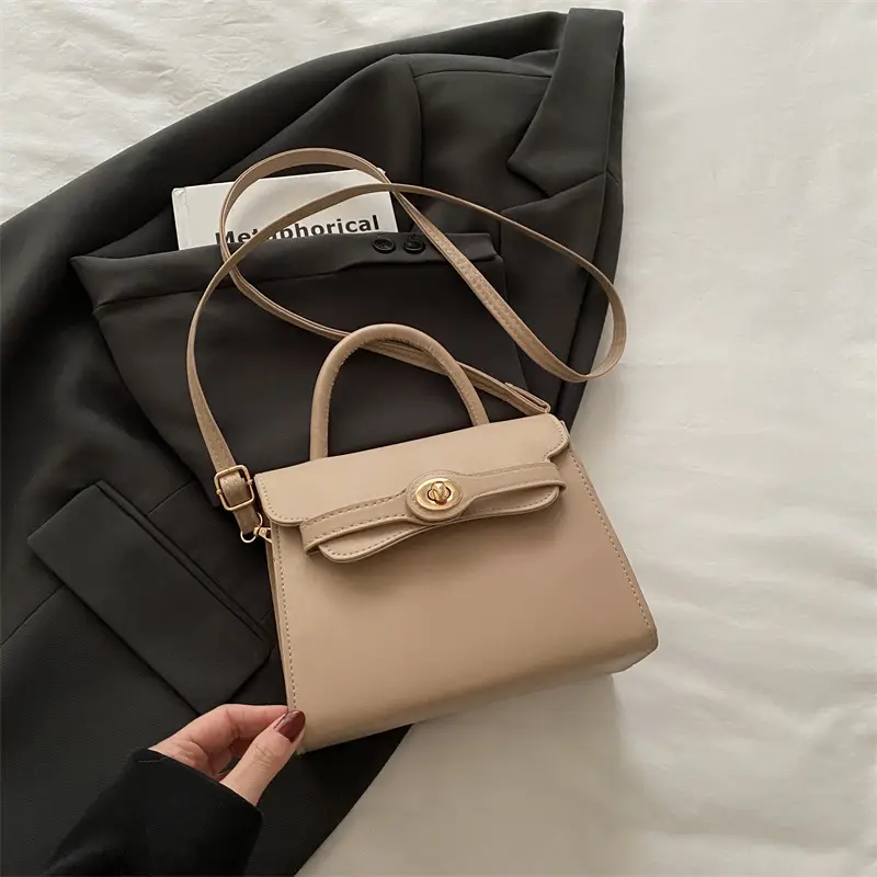 White Korean Style Square Handbag 2025 Spring - Image 3